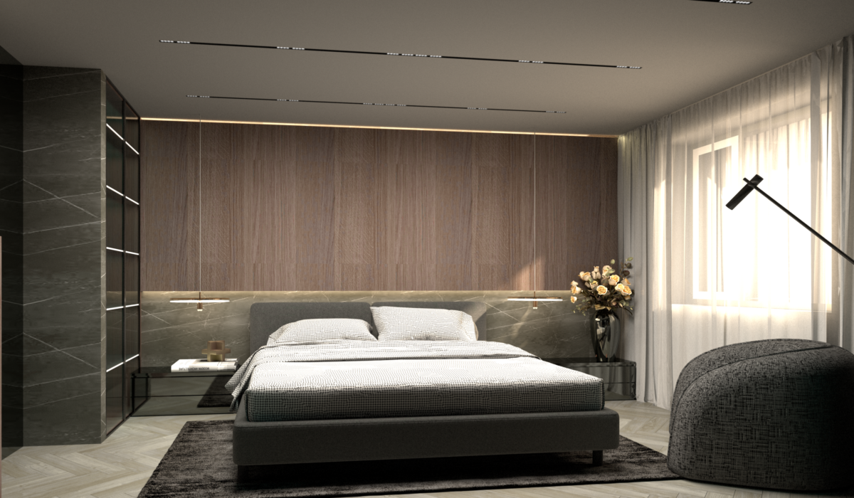 Render of villa renovation Hellevoetsluis, designed by Atelier NIRIS