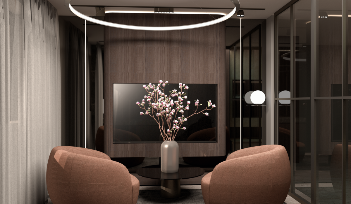 Render of villa renovation Hellevoetsluis, designed by Atelier NIRIS